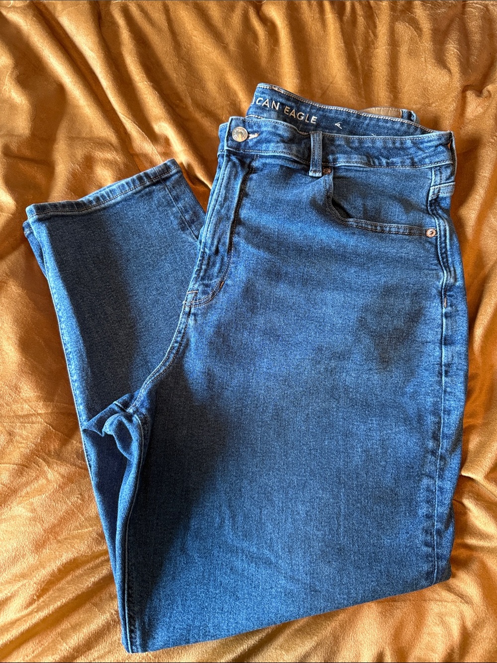 American Eagle Outfitters Women’s Dark Blue Mom Jeans